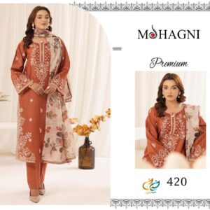 MOHAGNI :420 Premium Airjet Dhanak With Digital Wool Shawl